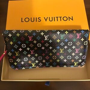 Louis Vuitton Multicolored Insolite Wallet w/Pink Leather Interior